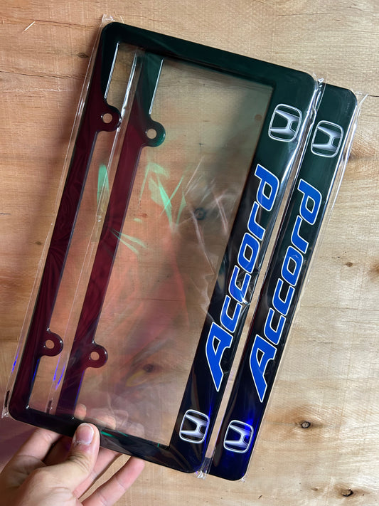 Honda Accord License Plate Frame Set