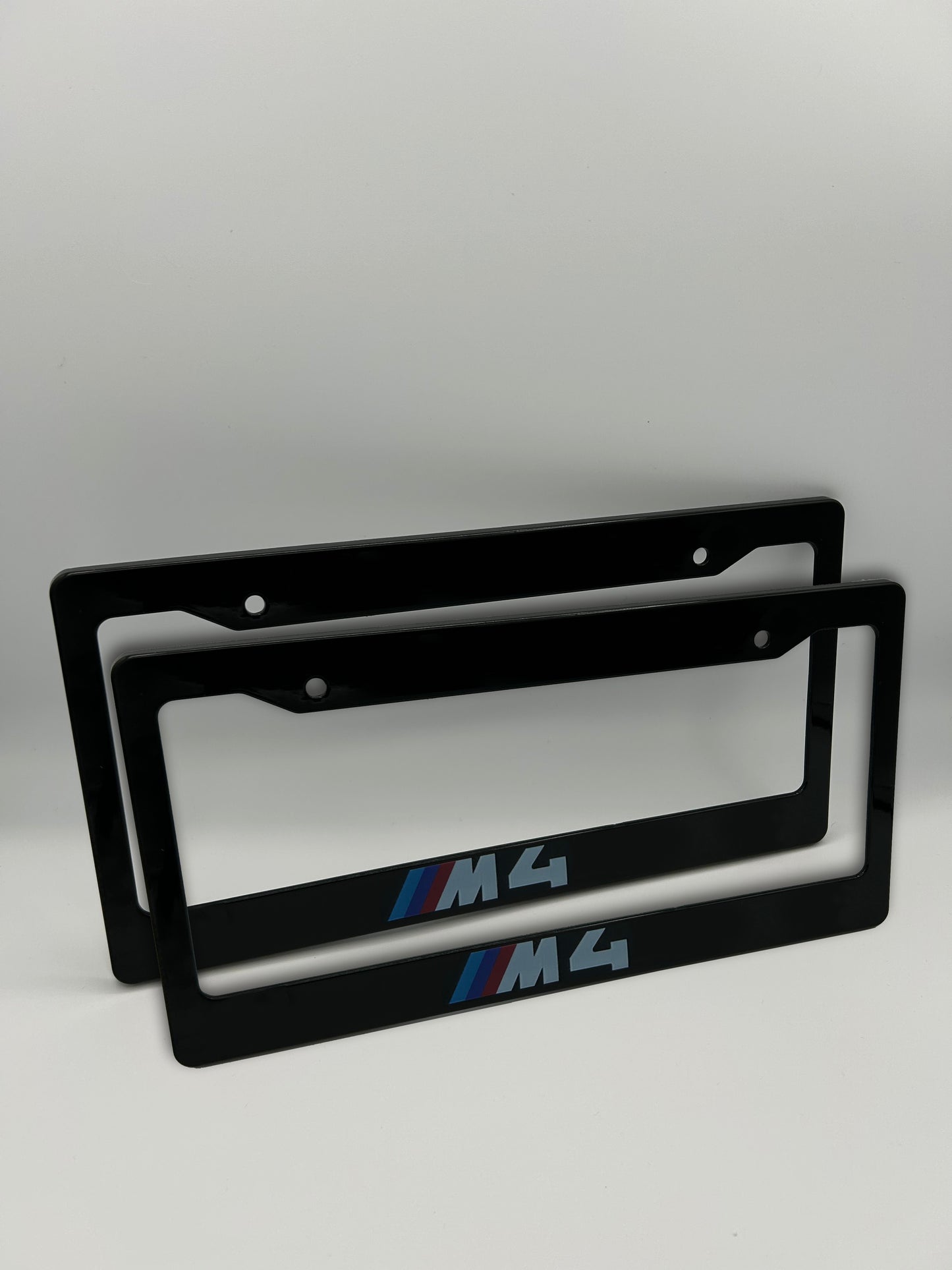 BMW M4 License Plate Frame Set