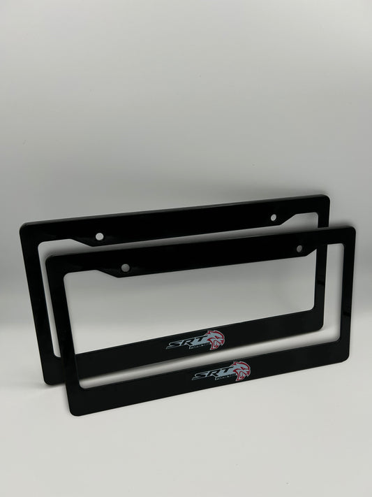 Dodge SRT License Plate Frame Set