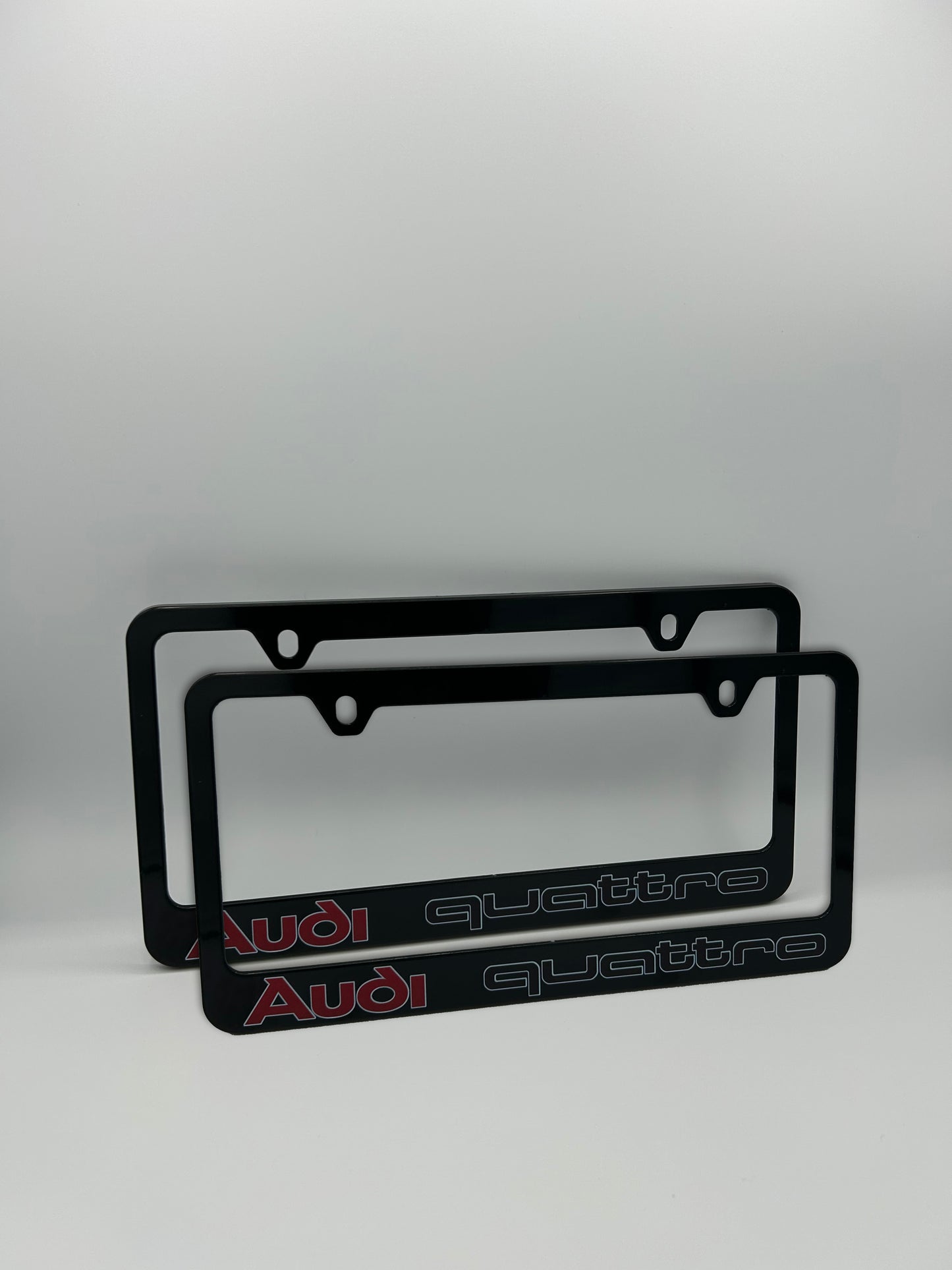Audi Quattro License Plate Frame Set