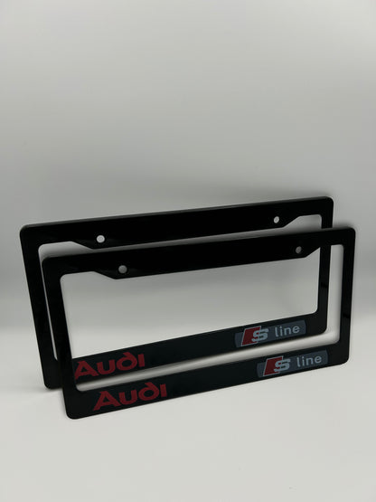 Audi Sline License Plate Frame Set