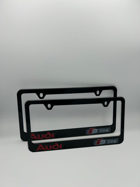 Audi Sline License Plate Frame Set
