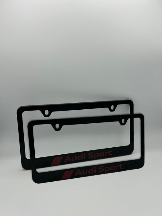 Audi Sport License Plate Frame Set