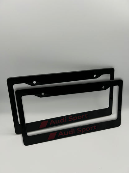 Audi Sport License Plate Frame Set