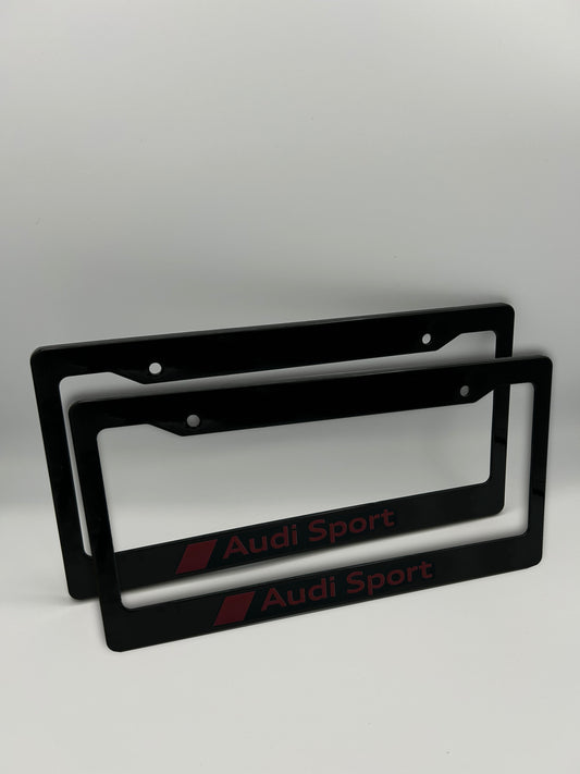 Audi Sport License Plate Frame Set