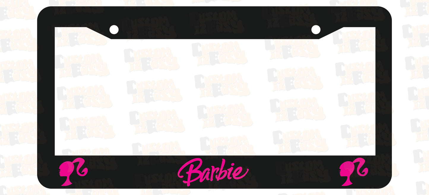 Barbie License Plate Frame Set