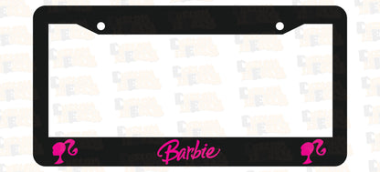 Barbie License Plate Frame Set