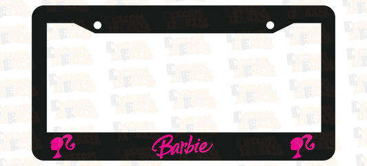 Barbie License Plate Frame Set