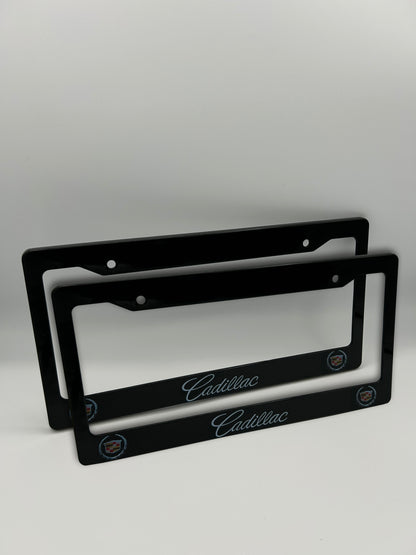 Cadillac License Plate Frame Set