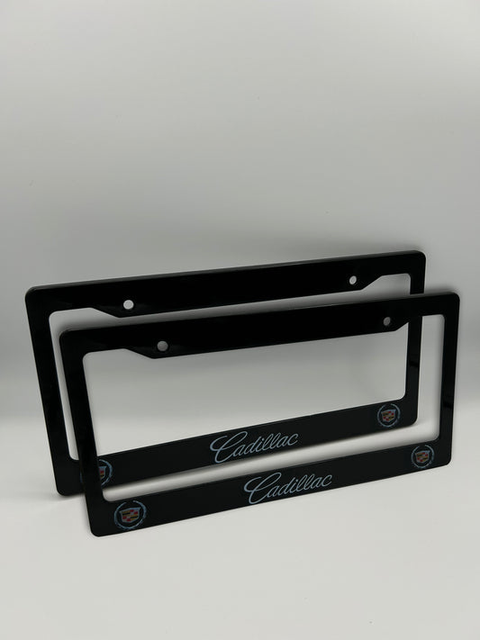 Cadillac License Plate Frame Set