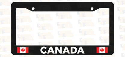 Canada Flag License Plate Frame Set