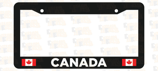 Canada Flag License Plate Frame Set