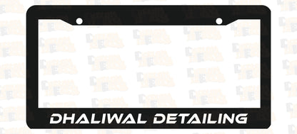 Custom + Car Brand Logo License Plate Frame Set