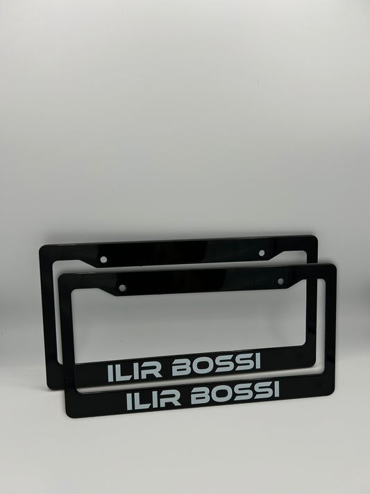 Custom Name Surname  License Plate Frame Set