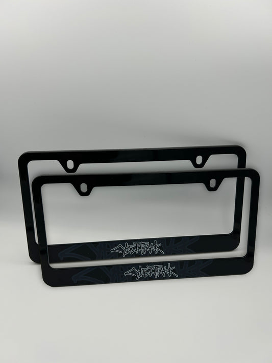 Tesla Cybertruck License Plate Frame Set