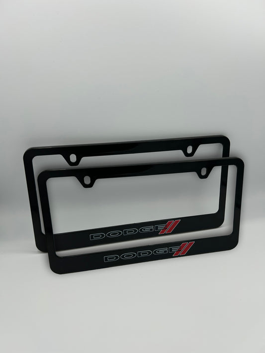 Dodge License Plate Frame Set