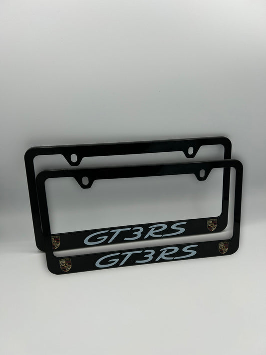 Porsche GT3RS License Plate Frame Set