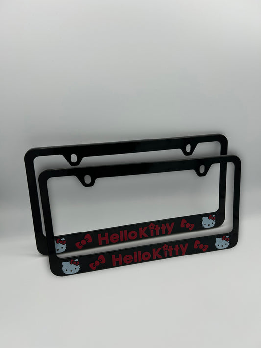 Hello Kitty License Plate Frame Set