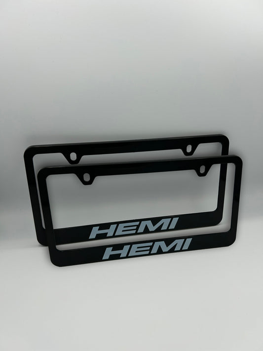Dodge HEMI License Plate Frame Set