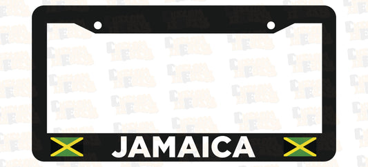 Jamaica Flag License Plate Frame Set