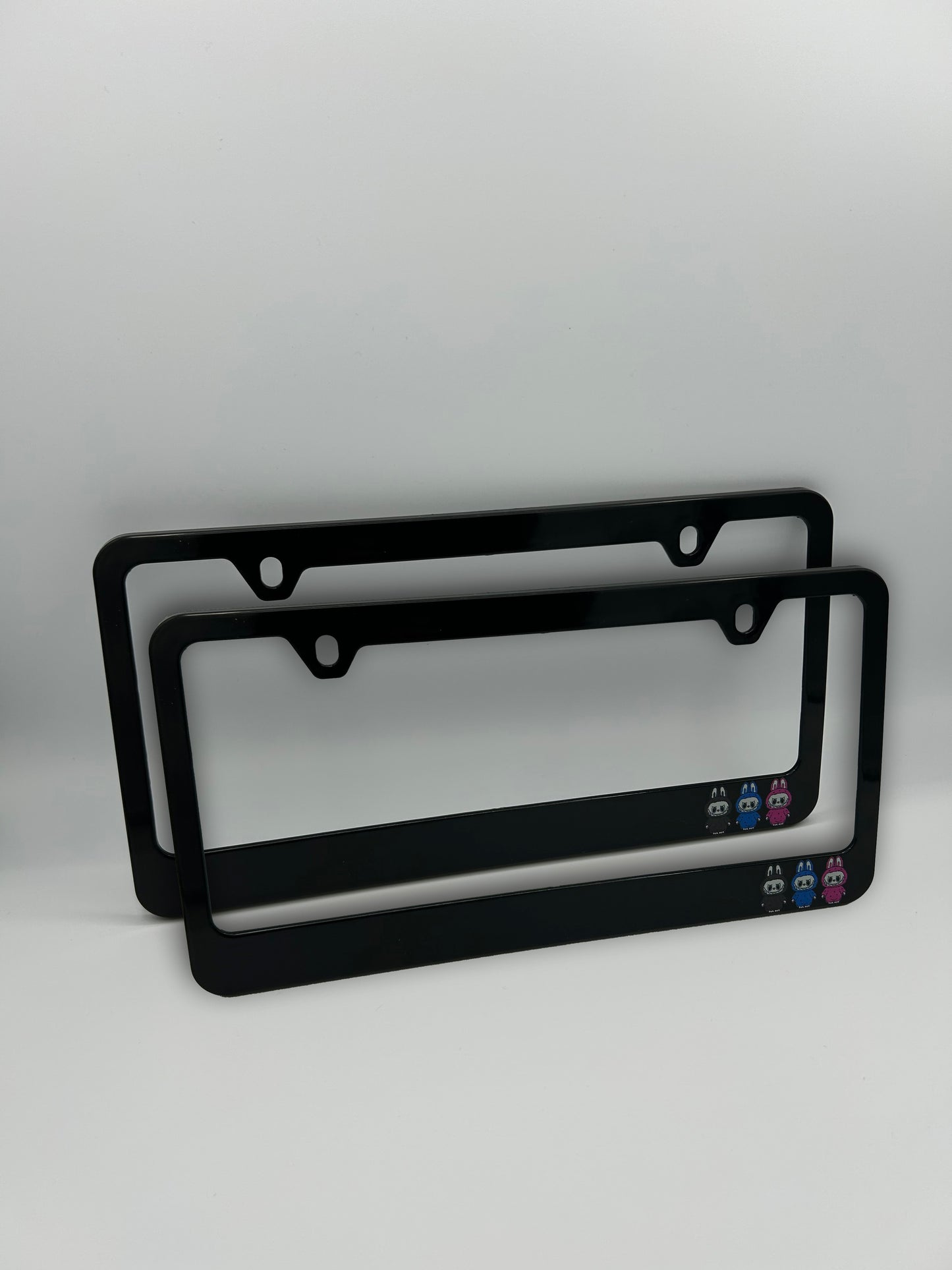 Labubu 2 License Plate Frame Set