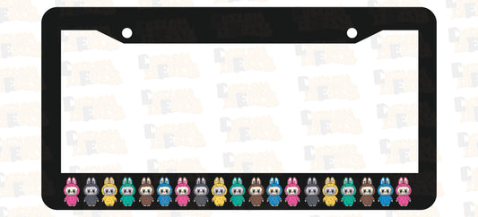 Labubu 1 License Plate Frame Set