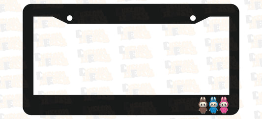Labubu 2 License Plate Frame Set