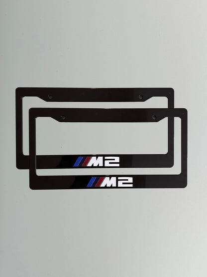 BMW M2 License Plate Frame Set