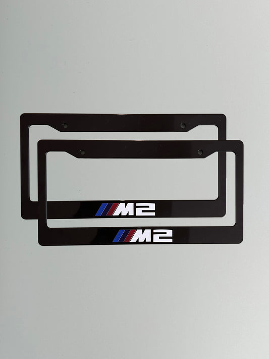 BMW M2 License Plate Frame Set