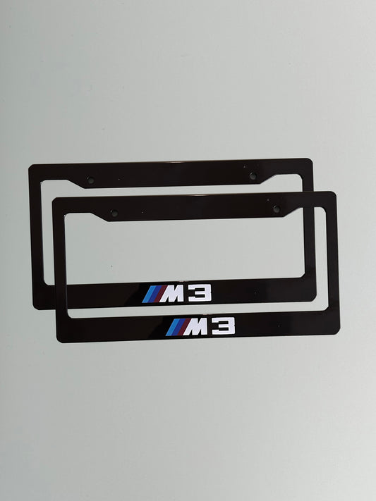 BMW M3 License Plate Frame Set