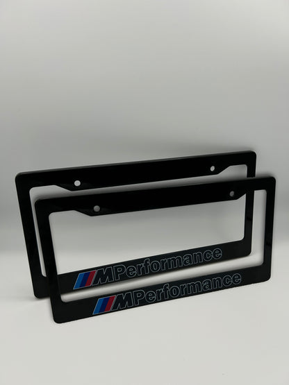 BMW M Performance License Plate Frame Set