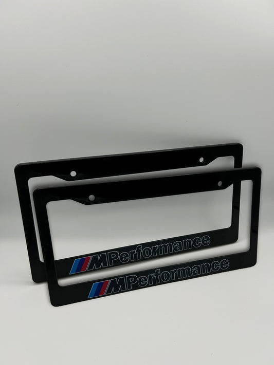 BMW M Performance License Plate Frame Set