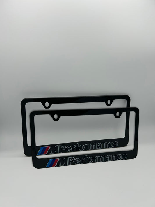 BMW M Performance License Plate Frame Set
