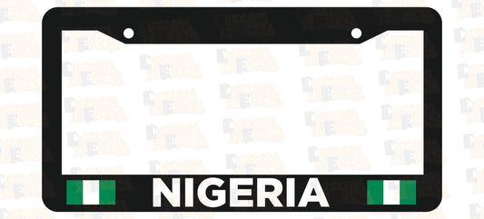 Nigeria Flag License Plate Frame Set