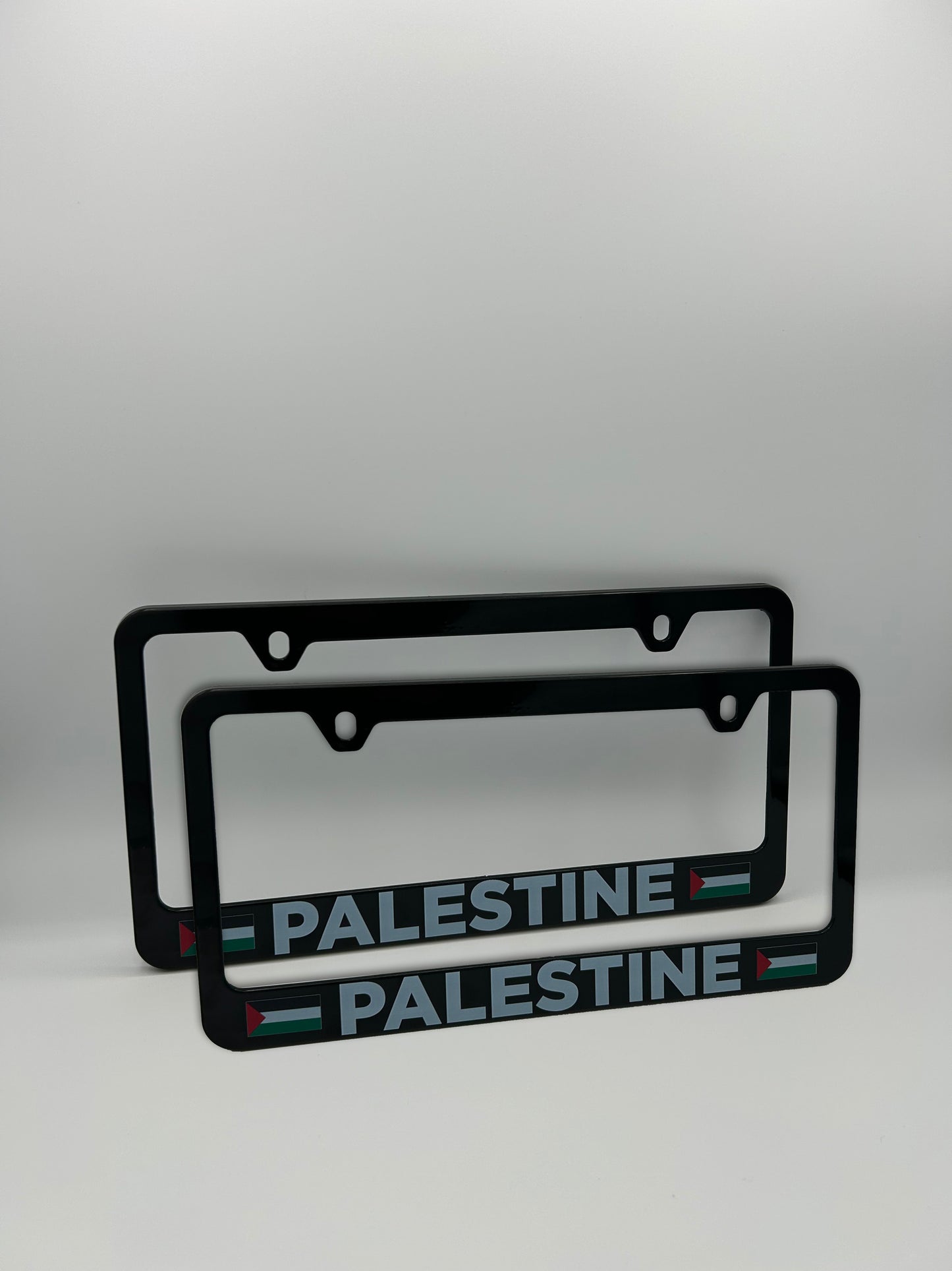 Palestine Flag License Plate Frame Set