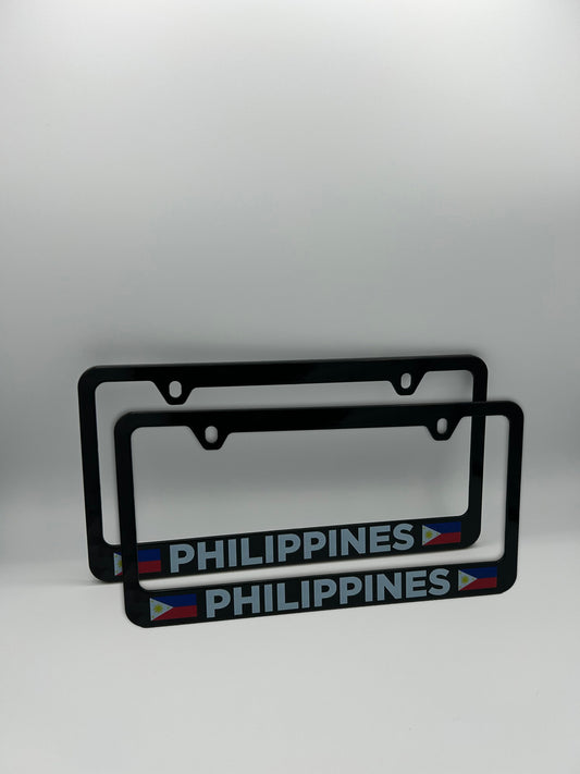 Philippines Flag License Plate Frame Set