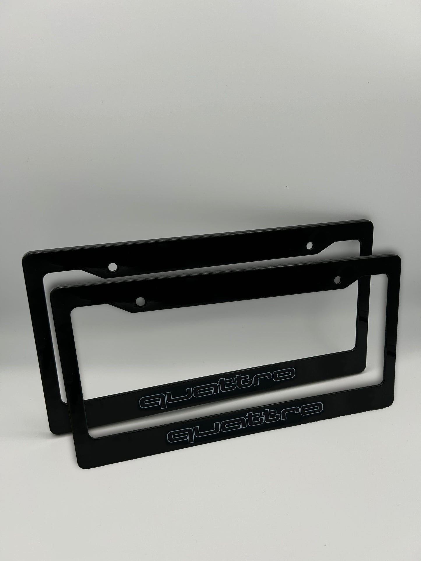 Audi Quattro License Plate Frame Set