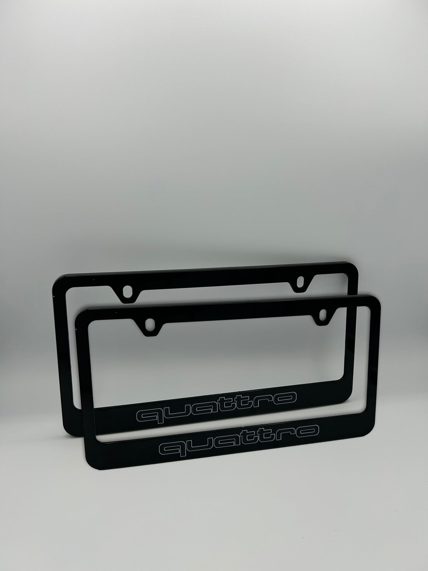 Audi Quattro License Plate Frame Set