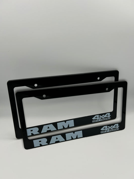 RAM 4X4 License Plate Frame Set