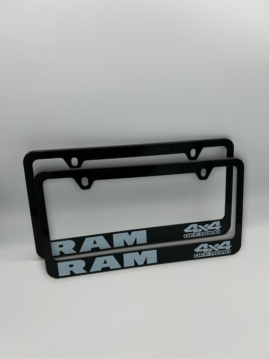 RAM 4X4 License Plate Frame Set