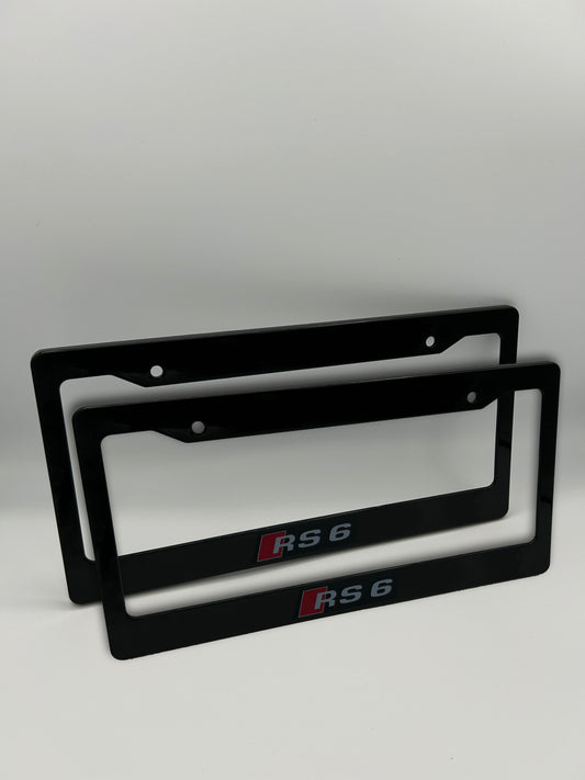 Audi RS6 License Plate Frame Set