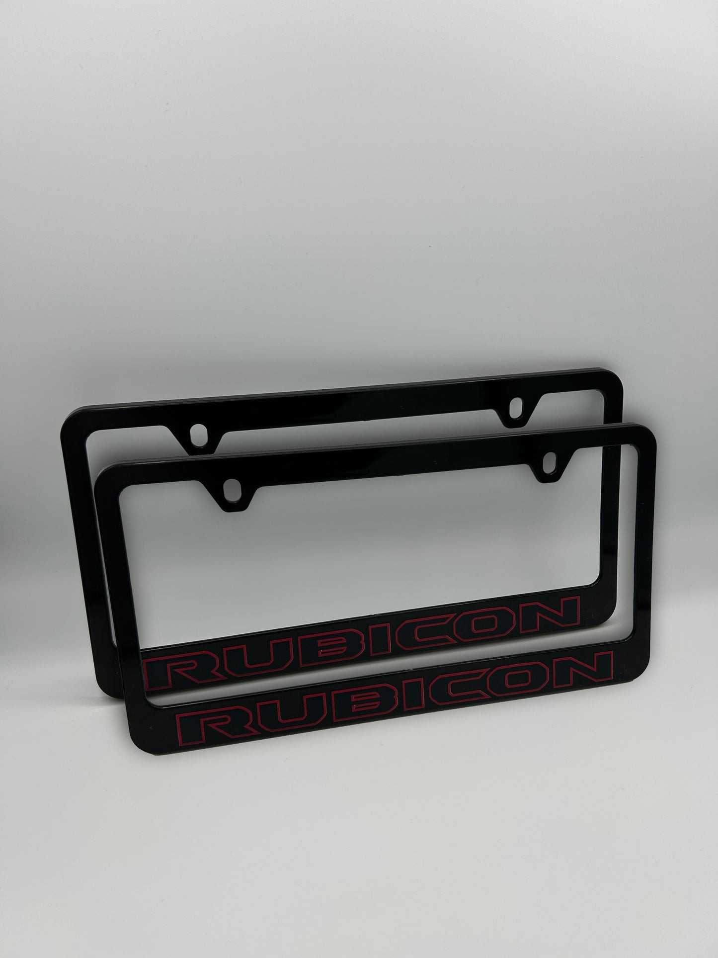 Jeep Rubicon License Plate Frame Set