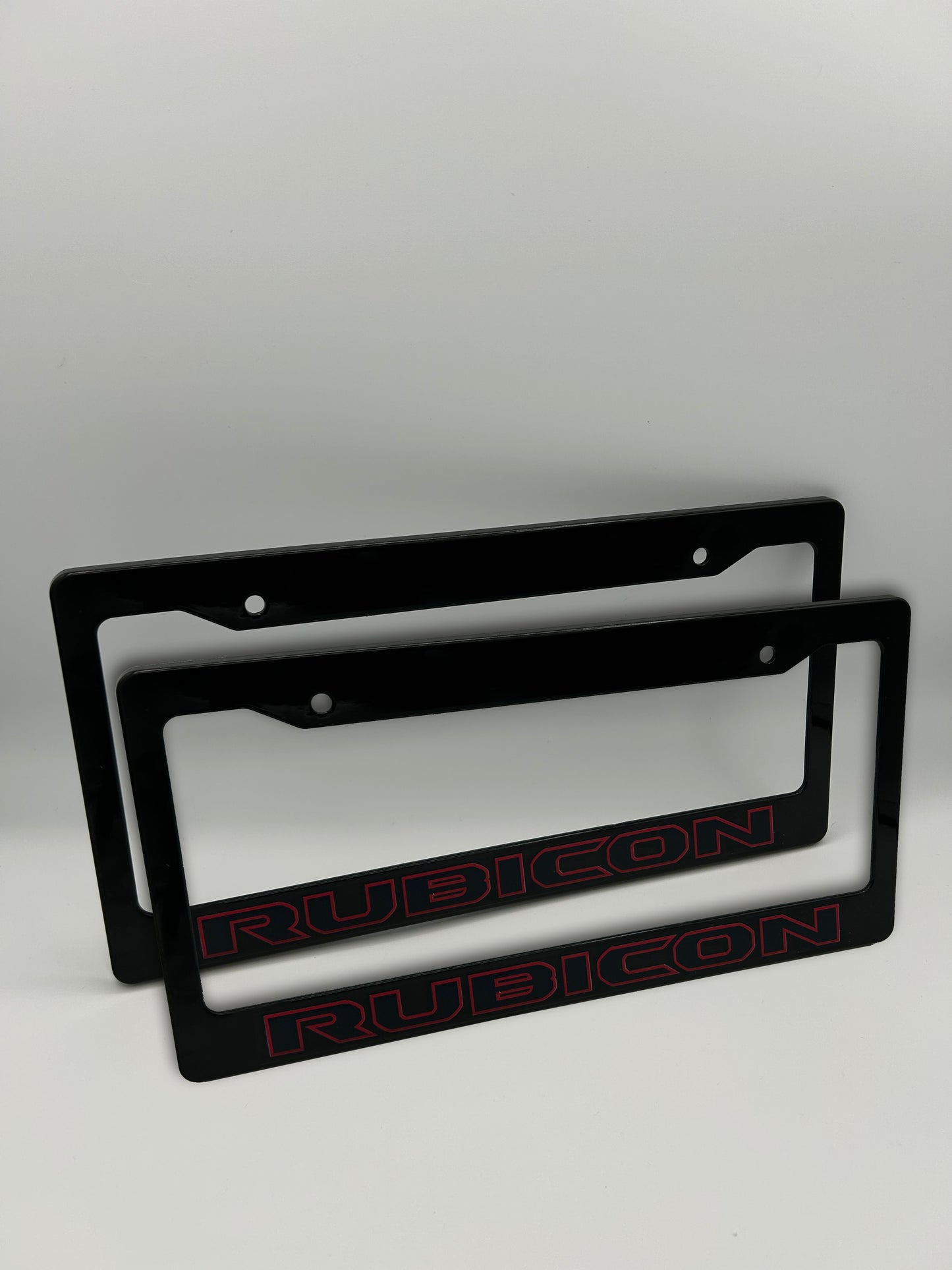 Jeep Rubicon License Plate Frame Set