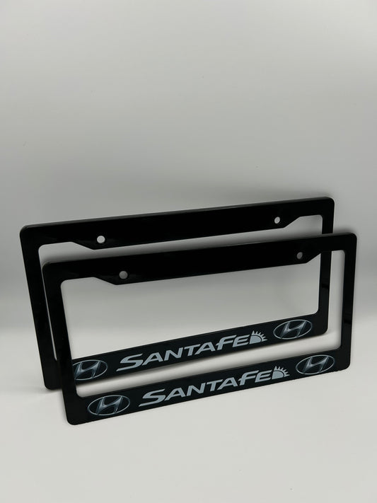 Hyundai Santa Fe License Plate Frame Set
