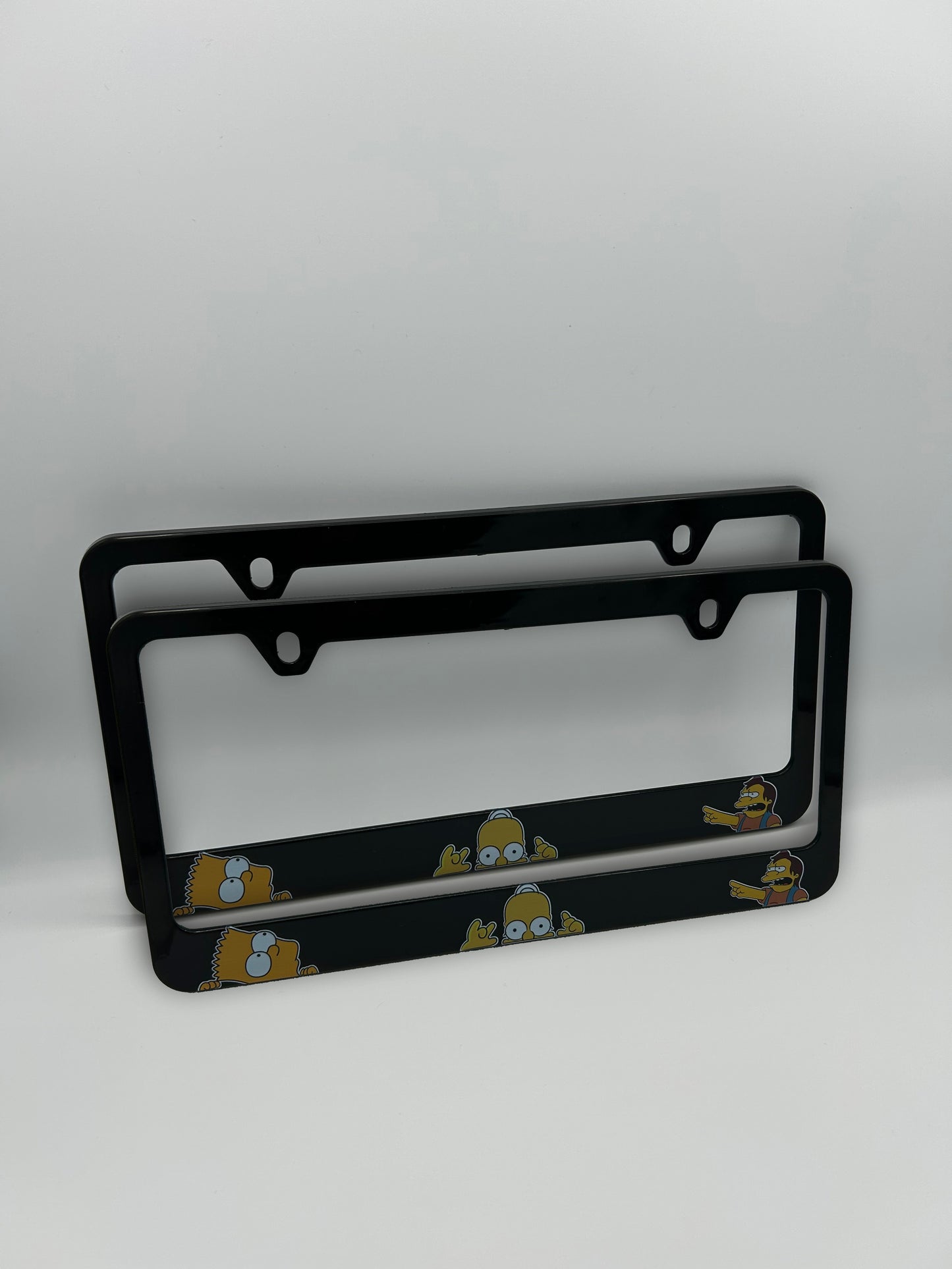 Simpsons License Plate Frame Set