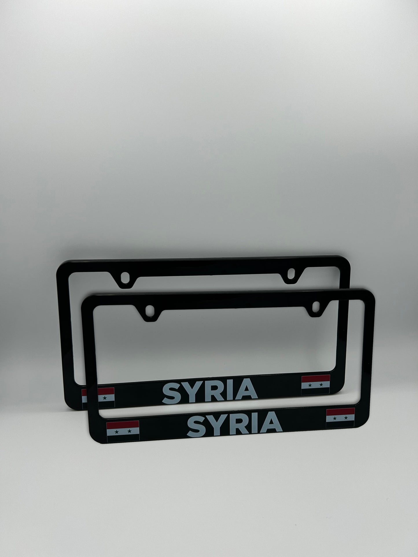 Syria Flag License Plate Frame Set