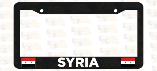 Syria Flag License Plate Frame Set