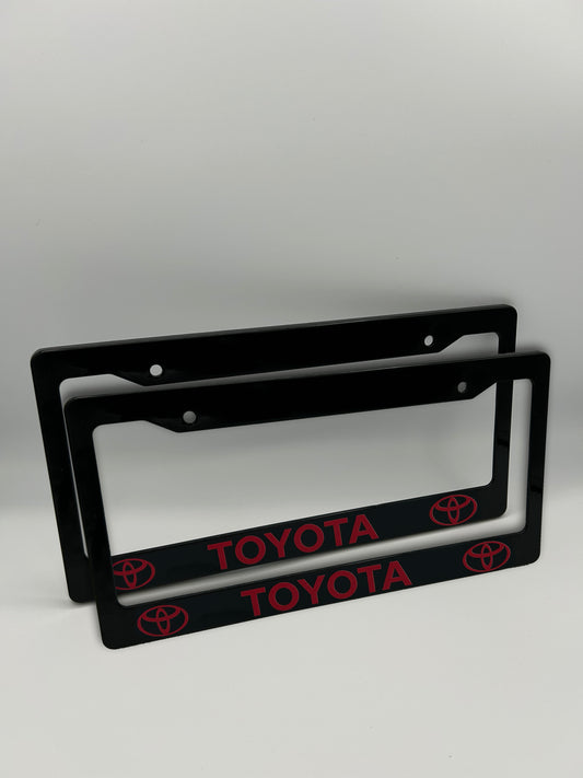 Toyota License Plate Frame Set